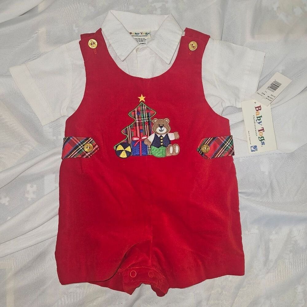 Baby Boy Togs Romper Childrenswear Christmas Overall Set 12 months